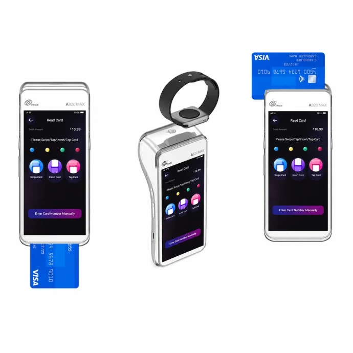 PAX A920 MAX mobile payment terminal with card and contactless payment options
